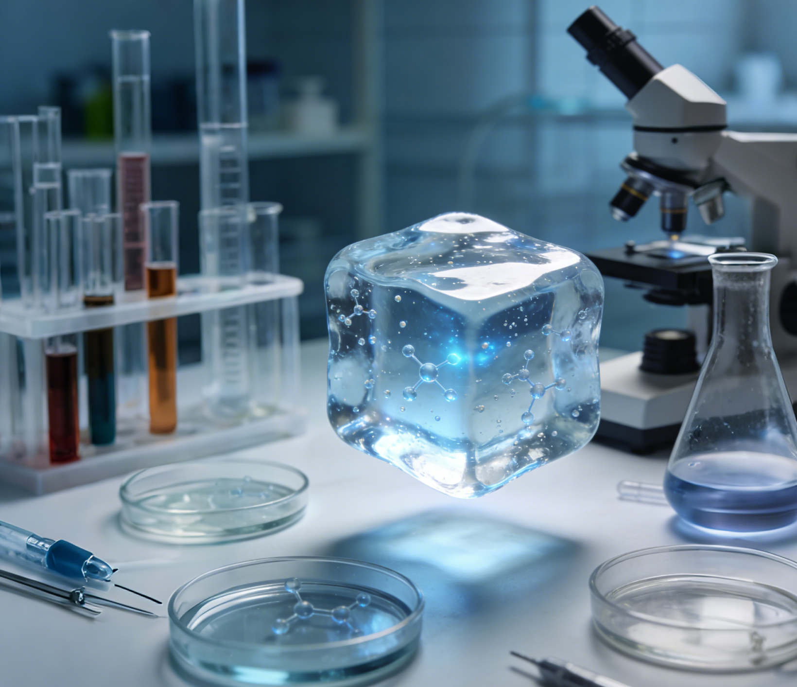Hydrogel research illustration